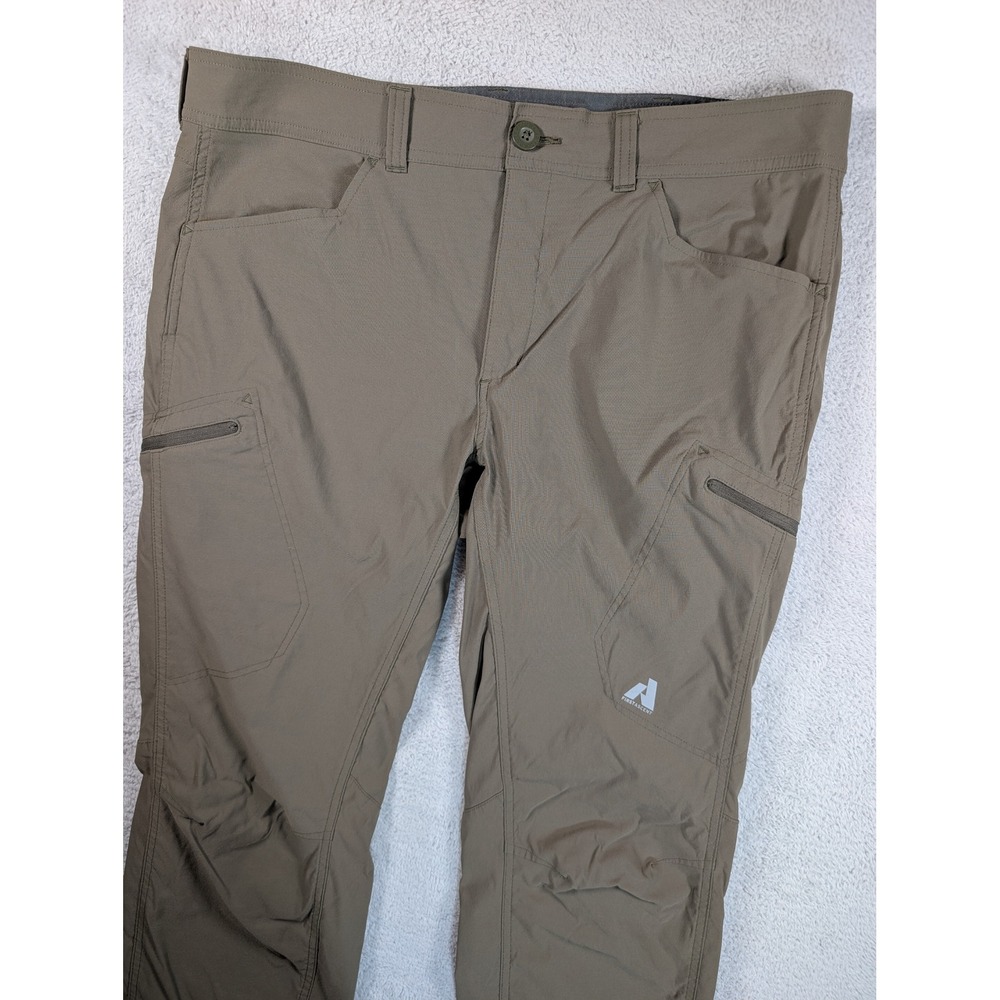 Eddie Bauer First Ascent Mens 38x32 Guide Pro Hiking Pants Brown 11651063